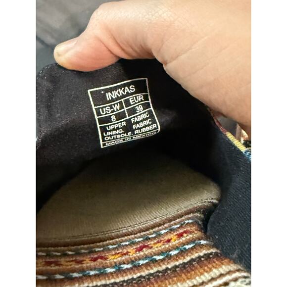 Inkkas Cyprus Slide Shoes Sandals Size 8 Closed Toe Artsy Vegan Bohemian Indie - Picture 3 of 6